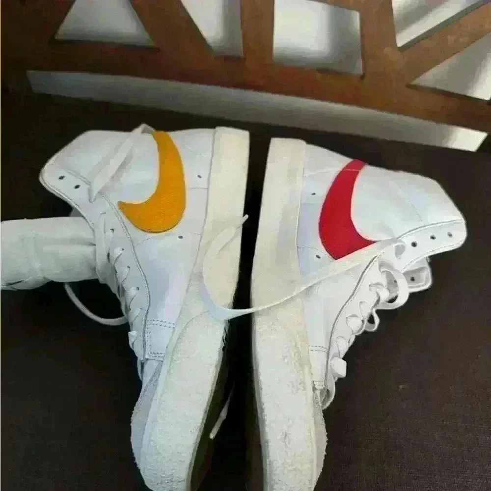 Nike Blazers | Size 10| Red,yellow,green,purple used like a new - Picture 3 of 10